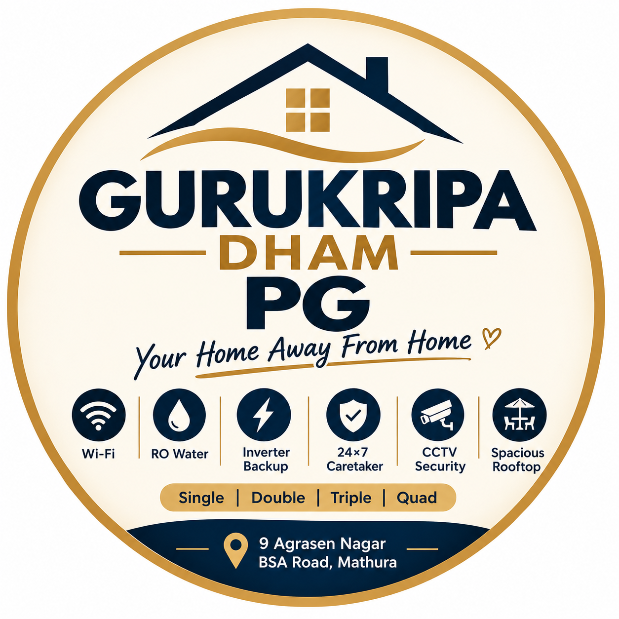 Gurukripa Dham PG logo
